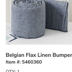 Pottery Barn Kids crib bumper